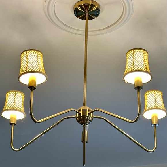 8 Elegant Gold Chandelier Shades - Picture 1 of 10